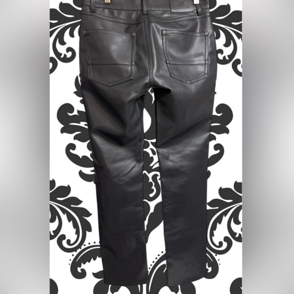 Women’s Black High Grade Faux Leather Jeans - Sleek Slim Fit ( Size 8 to 10 )